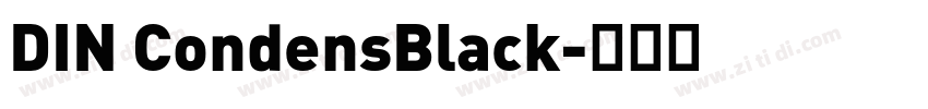 DIN CondensBlack字体转换